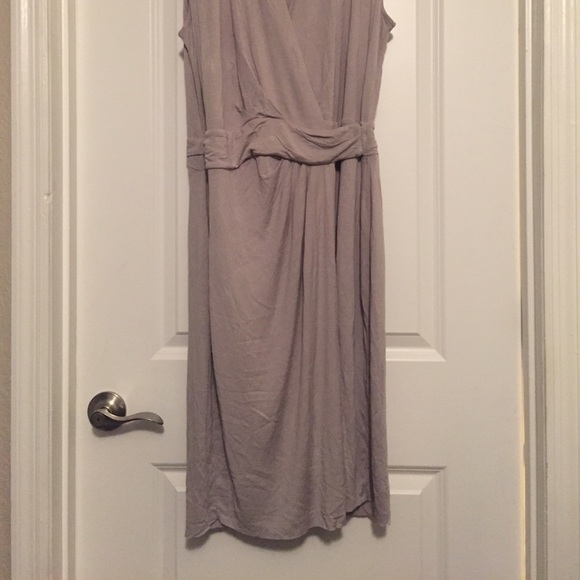 All Saints Off-White Wrap Dress - Picture 3 of 3